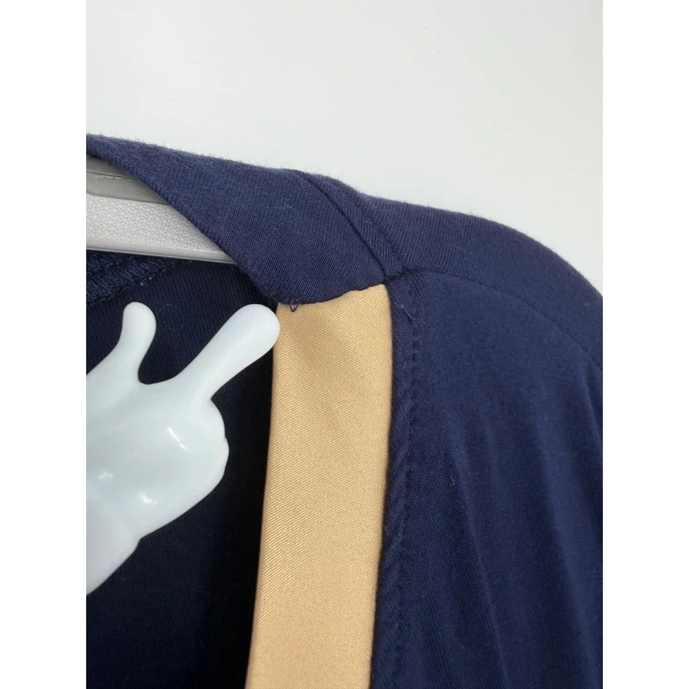 Pajama Set Women 2X Navy Blue 3pc Soft Stretchy Loungewear Comfy Casual Minimal